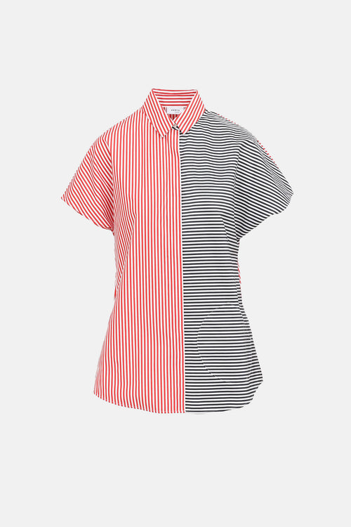 Akris Stripe Button Up Shirt