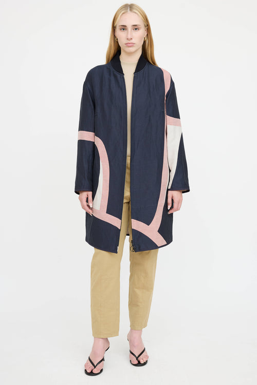 Akris Reversible Patterened Coat