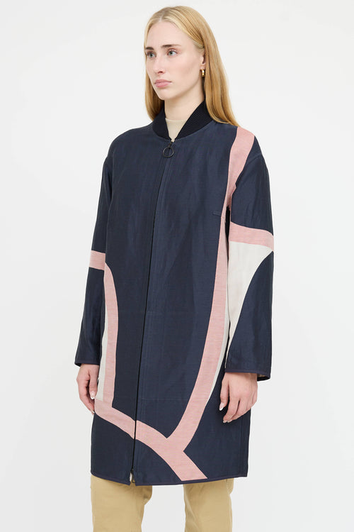 Akris Reversible Patterened Coat