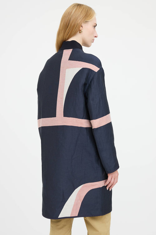 Akris Reversible Patterened Coat