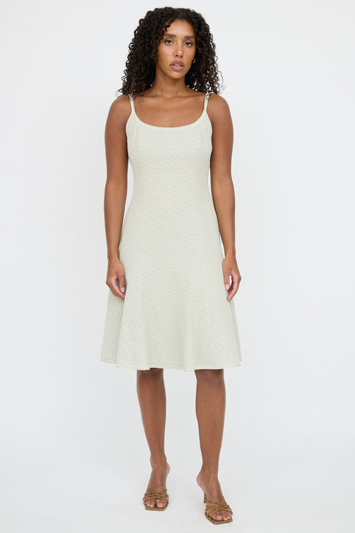 Akris Polka Dot Sleeveless Dress
