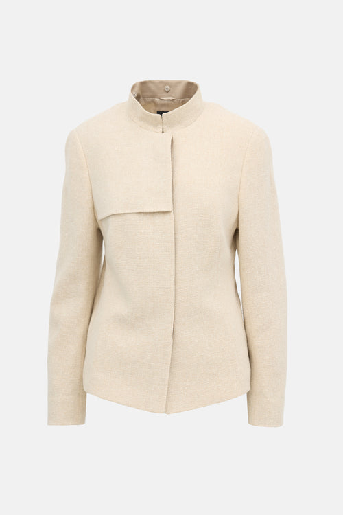 Akris Wool Stand Collar Jacket