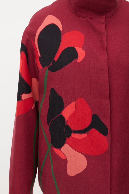 Akris Wool Floral Jacket