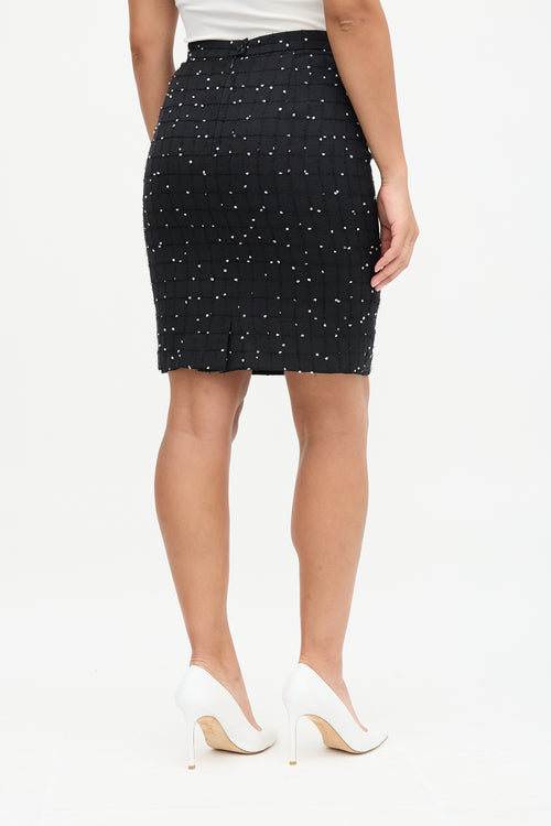 Akris Woven Tweed Skirt Suit