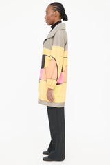 Akris Colourblock Hood Zip Coat