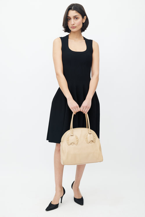 Alaïa Beige Leather Shoulder Bag