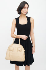 Alaïa Beige Leather Shoulder Bag