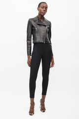 Alaïa Black Leather Rider Jacket