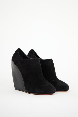 Alaïa Black Suede Ankle Boot