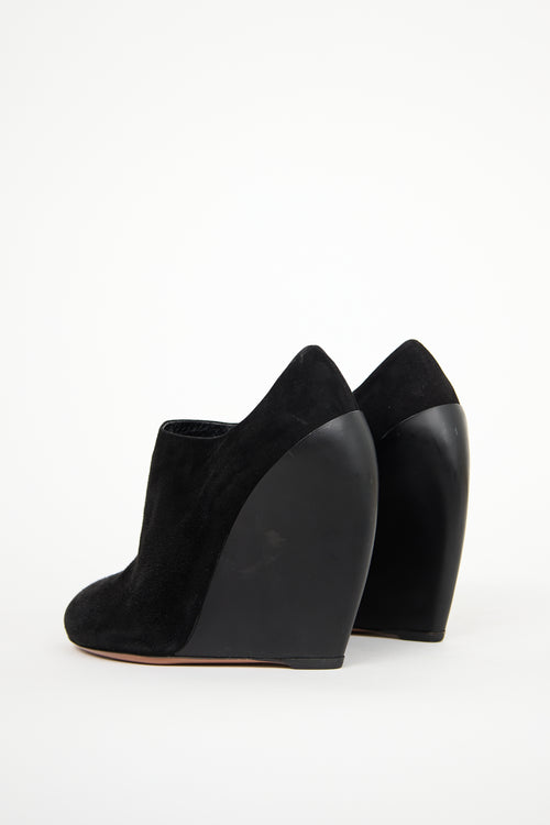 Alaïa Black Suede Ankle Boot