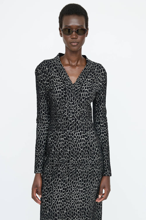 Alaïa Textured Pattern Dress