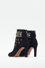 Alaïa Black & Silver Grommet Boot