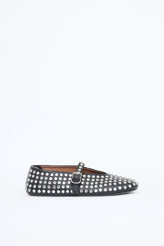 Alaïa Crystal Mary Jane Flat