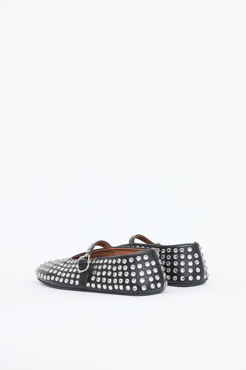 Alaïa Crystal Mary Jane Flat