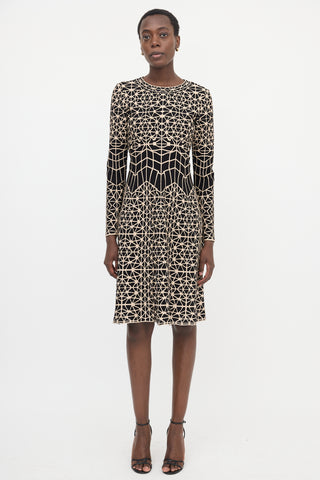 Alaïa Cloqué Knit Midi Dress