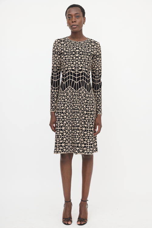 Alaïa Cloqué Knit Midi Dress