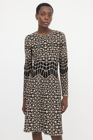 Alaïa Cloqué Knit Midi Dress