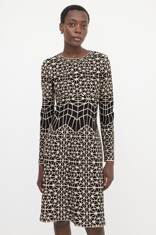 Alaïa Cloqué Knit Midi Dress