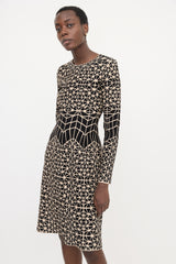Alaïa Cloqué Knit Midi Dress
