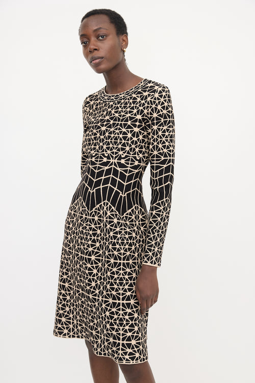 Alaïa Cloqué Knit Midi Dress