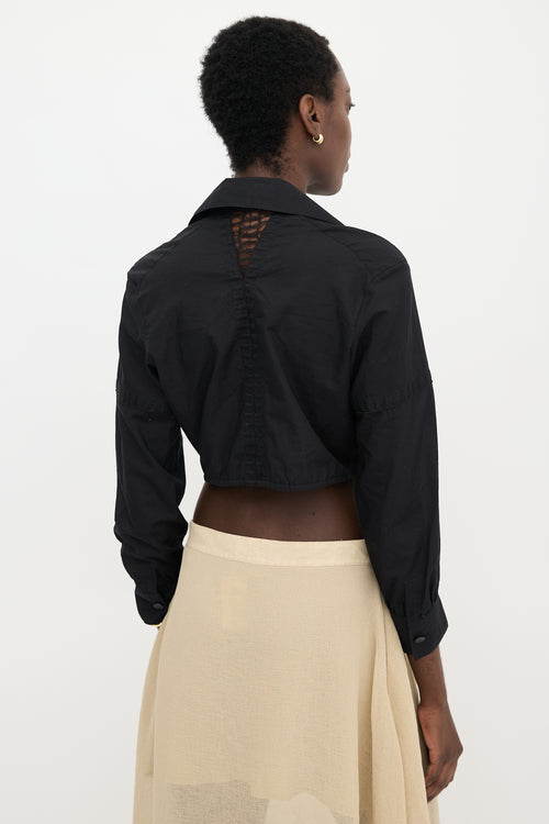 Alaïa Cropped Drawstring Shirt