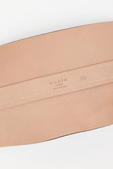 Alaïa Embossed Patent Cinch Belt