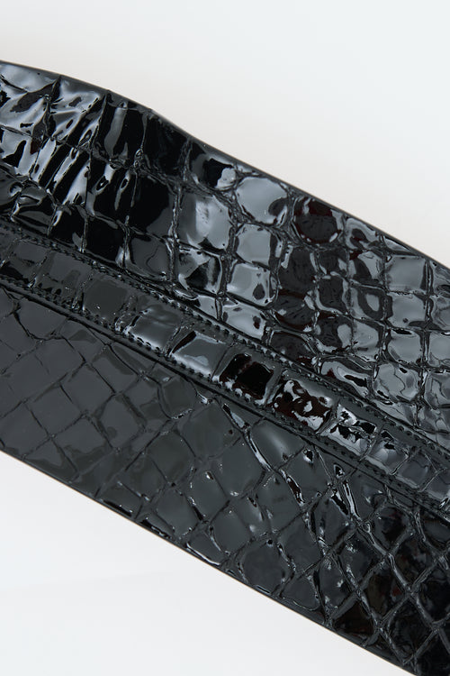 Alaïa Embossed Patent Cinch Belt