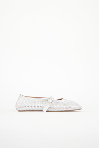 Alaïa Fishnet Ballet Flat