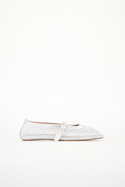 Alaïa Fishnet Ballet Flat