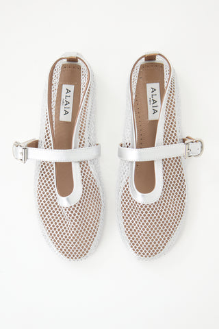 Alaïa Fishnet Ballet Flat