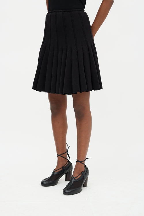 Alaïa Pleated Knit Skirt