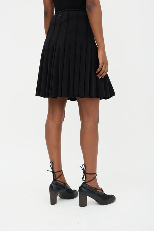 Alaïa Pleated Knit Skirt