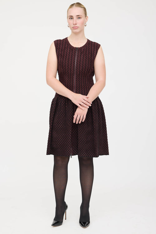 Alaïa Fleece Zip Dress