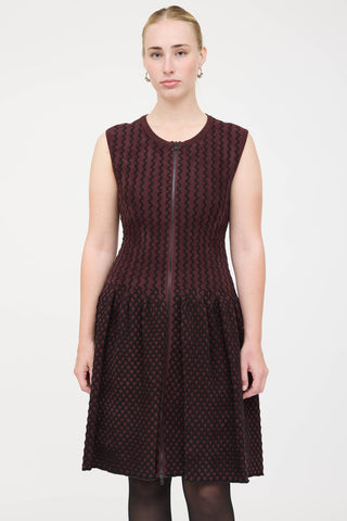 Alaïa Fleece Zip Dress