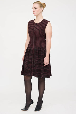 Alaïa Fleece Zip Dress