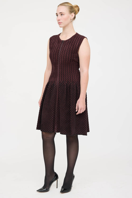 Alaïa Fleece Zip Dress