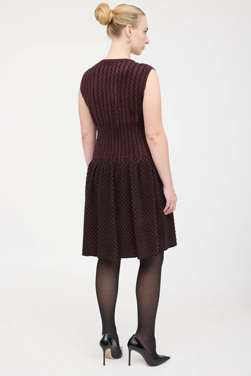 Alaïa Fleece Zip Dress