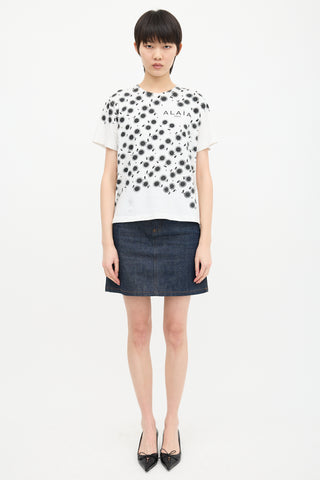 Alaïa Floral Logo T-Shirt