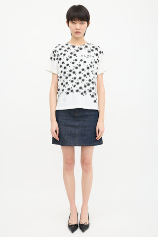 Alaïa Floral Logo T-Shirt