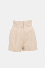 Alaïa Gabardine Pleated Shorts