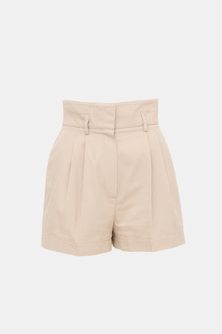 Alaïa Gabardine Pleated Shorts