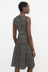Alaïa Jacquard Knit Midi Dress