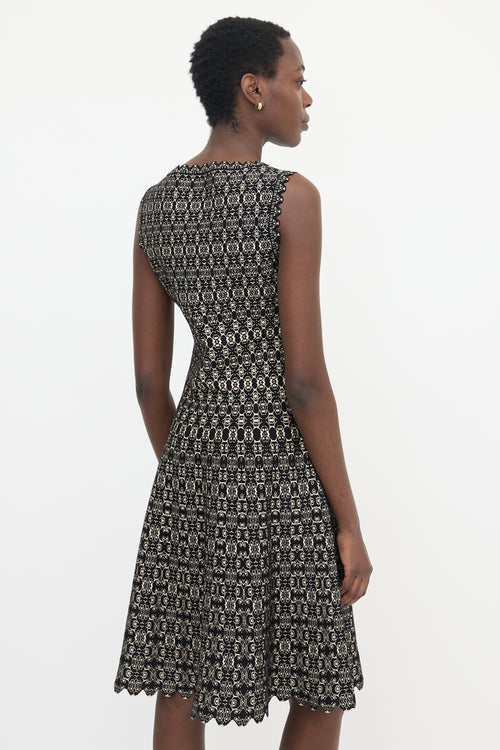 Alaïa Jacquard Knit Midi Dress