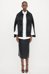 Alaïa Jacquard Cape Jacket