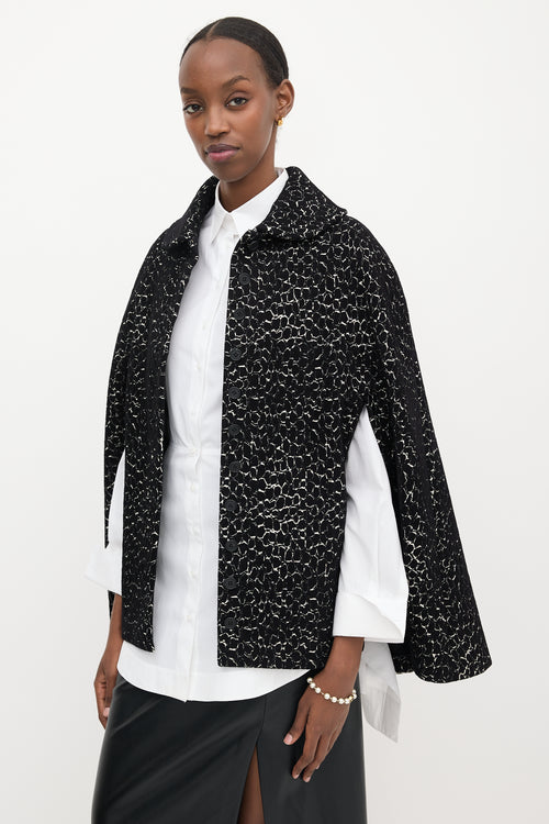 Alaïa Jacquard Cape Jacket