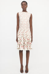 Alaïa Jersey Jacquard Midi Dress