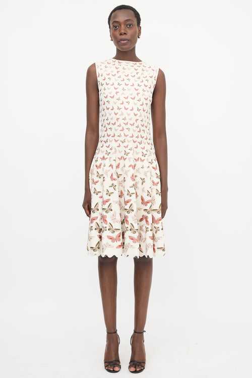 Alaïa Jersey Jacquard Midi Dress