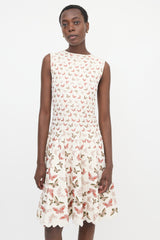 Alaïa Jersey Jacquard Midi Dress