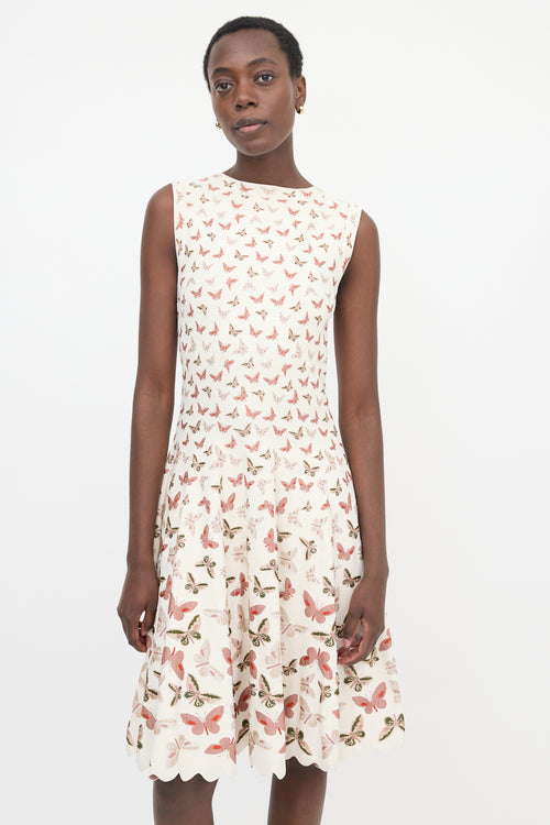 Alaïa Jersey Jacquard Midi Dress
