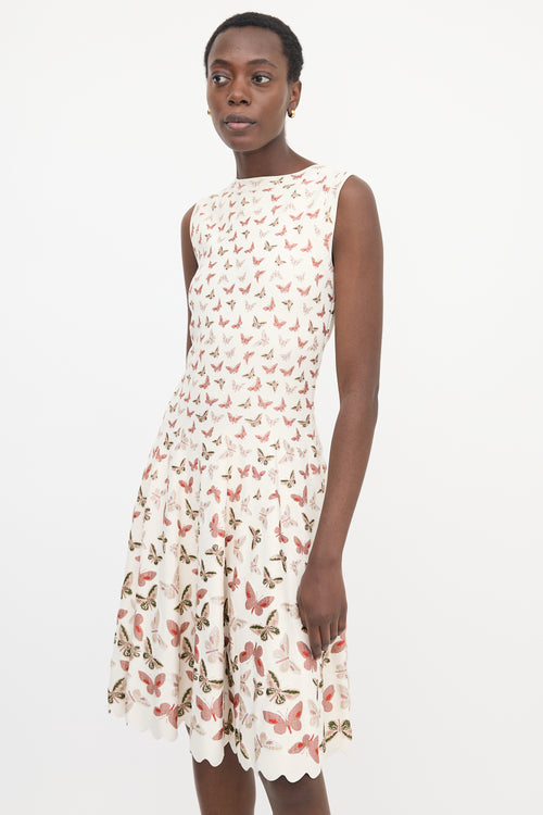 Alaïa Jersey Jacquard Midi Dress